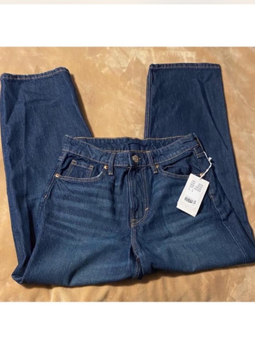 H&M Women's Dark Blue Wide-Leg Jeans